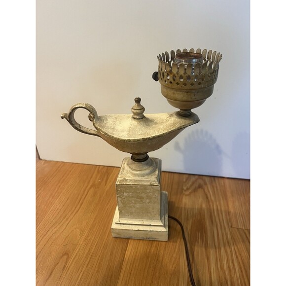 Vintage Aladdin Electric Magic Lamp Desk Accent Display 19” Height - Picture 6 of 7